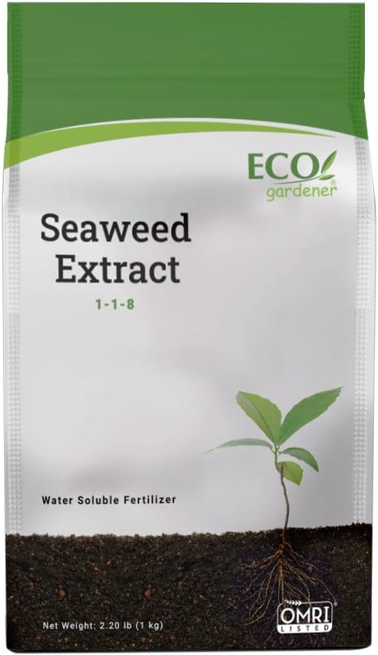 ECOgardener Seaweed Extract Soil Amendment Water-Soluble Powdered Organic Soil Conditioner