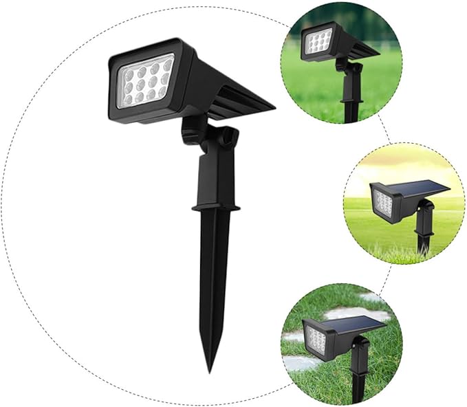 Homoyoyo Solar Powered Lawn Light Outdoor Lamp for Garden Pathway and Landscape Decoration Unique Design for Walkways Yards and Patios