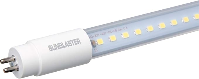 SunBlaster SL0900825 48 42-Watt 6400K T5LED Reduced Power Consumption LED Conversion Lamp Tube for Greenhouse Plant Growth &amp Horticultural Output