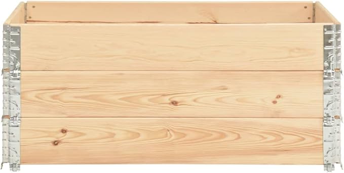 3pcs Stackable and Collapsible Wooden Pallet Collar Raised Garden Bed Small Pet Enclosures Multipurpose and Adjustable Storage Solution with Foldable Design 39.4x59.1-457