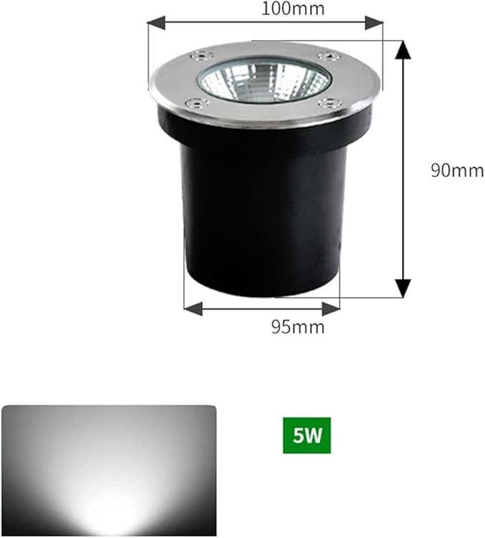 Pool Bulbs LED Landscape COB LED 5W High Load-Bearing for Path Garden TerraceWhite Light 12V