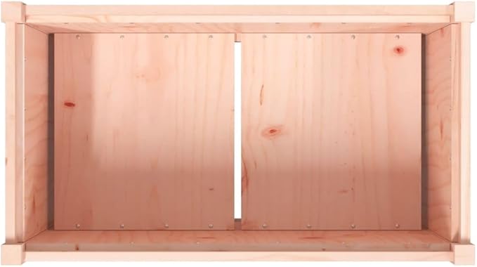 Garden Planter Natural Wood Solid Douglas Fir 35.4x19.7x27.6 in Raised Garden Bed for Outdoor Plants Patio Deck