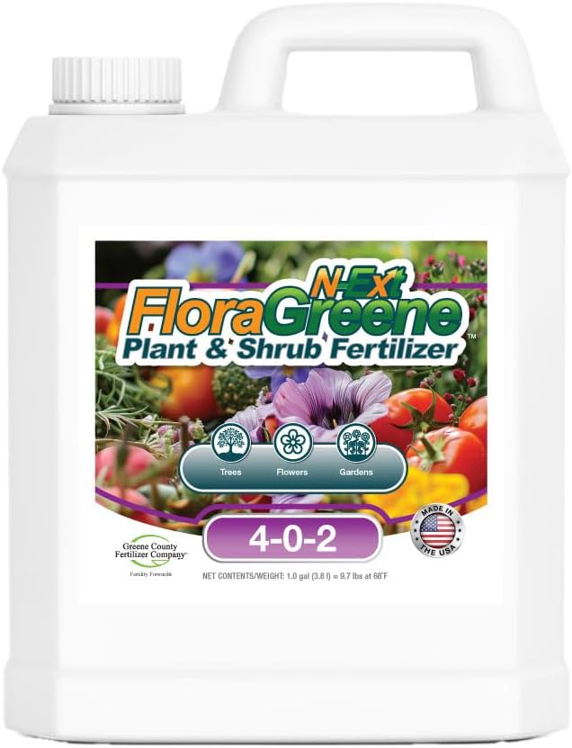 4-0-2 FloraGreene Tree Shrub Palm Plant Garden &amp Ornamental Fertilizer for More Blooms &amp Healthier Leaves