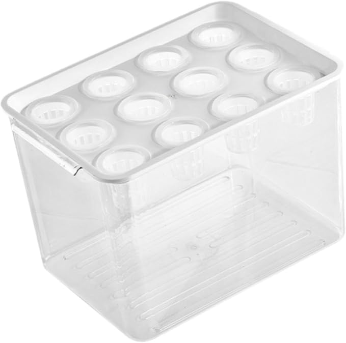 Hydroponic System Growing Kit Microgreens Growing Kit Garden Cabinet Box Easy to Use Indoor Hydroponics Tool for Vegetables White Lid