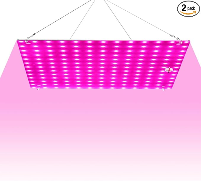 250W Full Spectrum Seedings Cultivation Lights AC100-277V Indoor Hydroponic Planting Panel Lights UV/IR Greenhouse Tent Succulent Vegs Potting Flowers Fruits Cactus Moss Filling Lights US Plug
