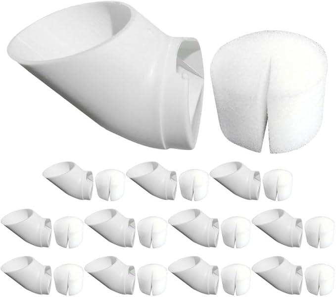Hydroponic Planting Cups 12-Pack with Reusable Sponges for Indoor and Balcony Vertical Gardening Soilless Cultivation System Accessories for Growing Vegetables and Herbs