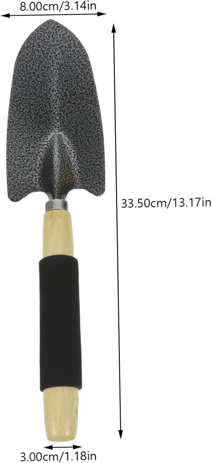 Totority 5pcs Heavy Duty Gardening Tool Set Garden Trowel Hand Rake Leaf Scoop Plant Shovel for Lawn and Garden