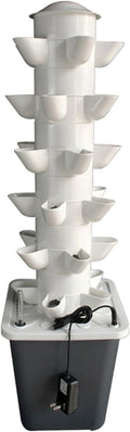 Garden Vertical Hydroponic Tower Hydroponics Growing System Tower with Water Storage Function Column Water Supply PP Material for Herbs Fruits Vegetables