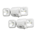 Beams MB3000-WHT-02 Outdoor Battery-Powered Wireless Motion Sensing Dual Head Security Floodlight 500 Lumens White 2-Pack