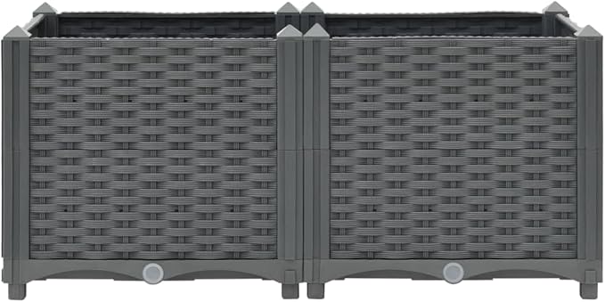 SKM Raised Bed 31.5x15.7x15 Polypropylene-04021026