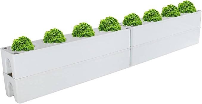 Indoor Vertical Garden Modular Soilless Cultivation Family Balcony Greenhouse Hydroponic Planting Facility Hydroponic Planting Machine (Color : 1 Size : 8)