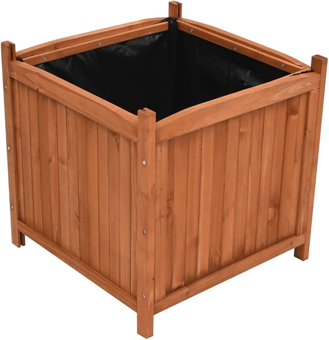 YAFF Raised Beds 2 pcs 19.7x19.7x19.7 Firwood (18.04lbs)