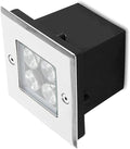 4W Garden Lights - Outdoor Inground Lights Outdoors Square Recessed Spotlights IP67 Waterproof Buried Lights Ground LED Landscape Lamp For Outdoors Decks Stairs(Warm White Light85-265V)