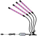 60W LED USB Indoor Desktop Clip Plant Light 5Level Dimmable 5V Flowers Planting Lights Auto On/Off Red Blue Seeds Fill Light 360°Adjustable Angle Vegs Hydroponic Lighting UV/IR Greenhouse Succulent