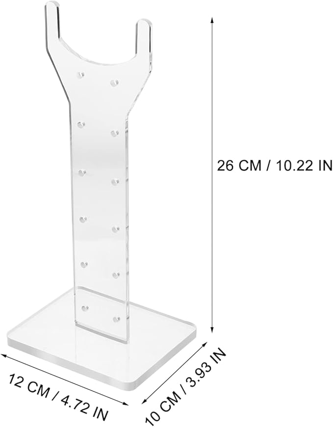 Yardwe Grow Light Stand for Indoor Plants Acrylic Metal Rack Sturdy Safe for T20 Grow Lights Enhance Plant Growth