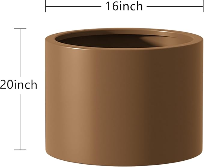 Heavy Duty Corten Steel Round Raised Garden Bed Kit 15.5 Dia. x 20 H. Pre Rusted Metal Planter Box for Vegetables Flowers Herbs Brown Ideal for Outdoor Gardening