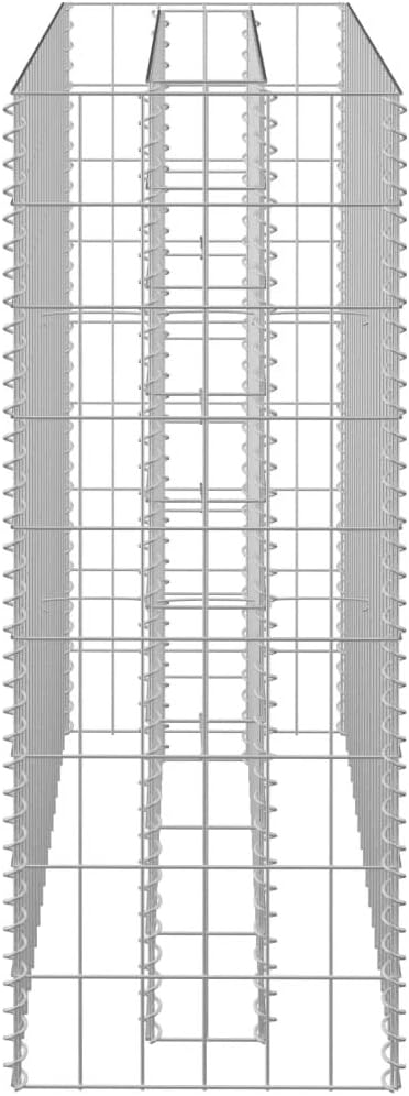 YAFF Gabion Raised Bed Galvanized Steel 35.4x11.8x35.4 (24.86lbs)