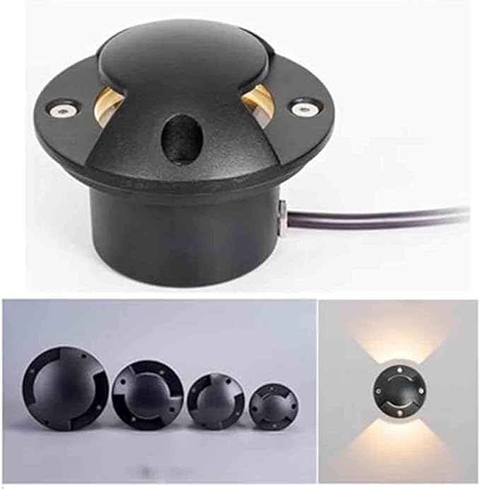 Underground Light LED Beam Spotlight In Ground Lights Sides Illuminated Outdoor Underground Light IP65 Waterproof Buried Lights for Trees Walkway Landscape Lighting(Purple3W-24V)