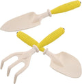 Garden Hand Trowel and Rake Tool Set for Planting Small Gardening Shovel with Measuring Scale Sturdy Outdoor Digging Tools for Garden Beds and Flower Planting