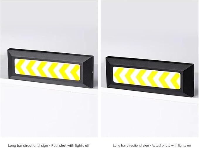 Outdoor Landscape Step LampArrow Garden LED Light IP65 Waterproof Stair Corner Lights for Patio Pathway Step Buried(3W(AC86-265V))