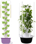 Hydroponic Tower | Vertical Planter Tower | Hydroponics Growing System Kit |with LED Light Plants Indoor Hydroponic Vegetable Tower for Gardening Lover5-Layer