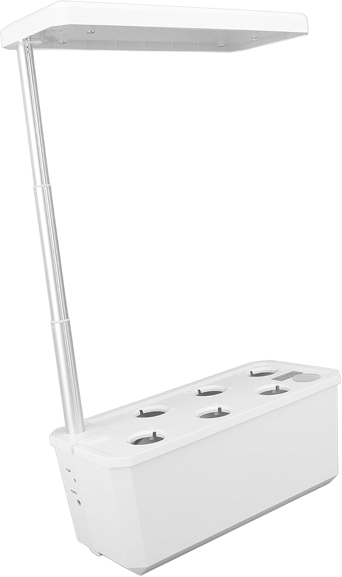 Hydroponics Growing System Automatic Control 100-240V Simple Operation ABS Intelligent Hydroponics Growing Machine for Kitchen (White) DAUZyh15pgqixr-12