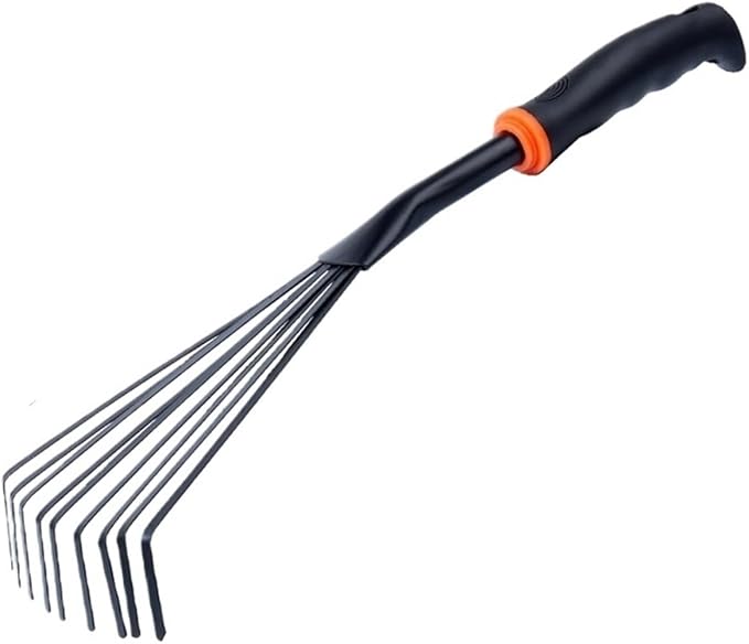 7-Piece Garden Tool Set - Mini Shovel Rake &amp Trowel for Flower Vegetable &amp Succulent Planting | Small Spade Kit for Potted Pla(1pcs Nine Tooth rake)