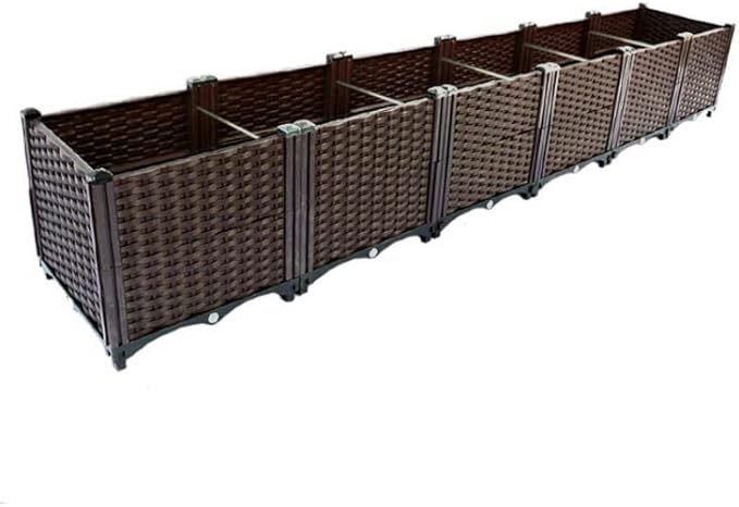 YSUEFIJO Raised Garden Bed Planter Raised Garden Bed Outdoor Planter Box for Outdoor Plants Planter Raised Beds for Vegetables Easy Assembly for Flowers Herbs Fruits