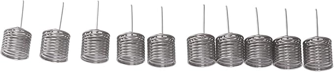 100PCS Stainless Steel Fertilizer Mesh Basket | Column Shape Nutrition Box for Garden/Nursery/Farm | Slow - Release Plant Food Container | Tip Head Design for Easy Insertion (S M L)
