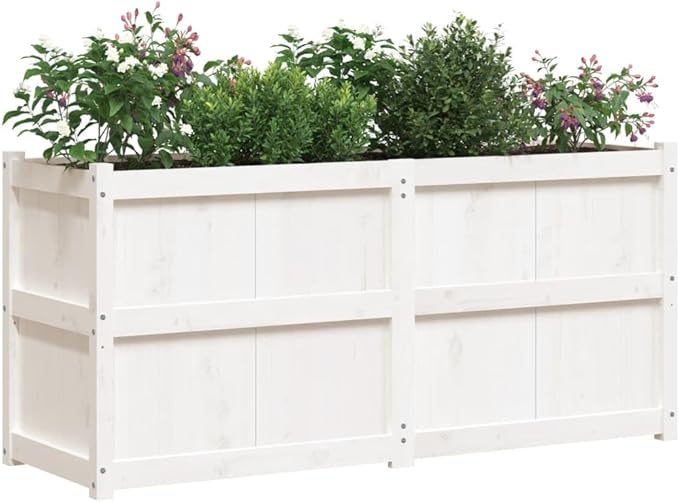Garden Planter White Pine Wood Durable Raised Bed for Landscape Steel Wire Welded Garden Wall Fencing Galvanized Grid