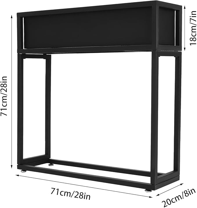 Metal Elevated Planter Box28 Raised Garden Bed with LegsFreestanding Plant Stand Raised Garden Planter for GardensBalconiesRooftopsFlower Shops