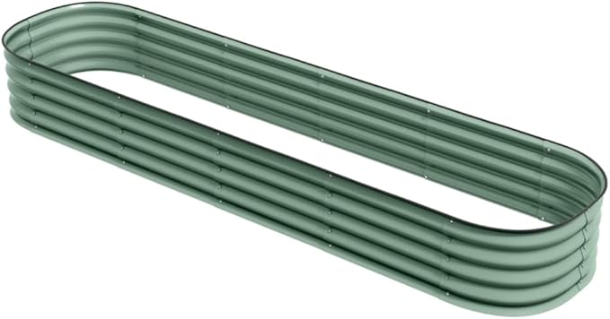 Raised Garden Bed – 94.5 Long Galvanized Steel Planter for Outdoor Flowers Vegetables &amp Herbs – Durable Metal Raised Garden Box with Easy Assembly &amp Drainage