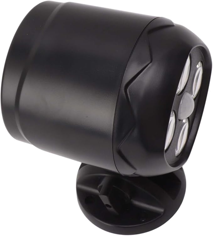 Zerodis 4 LED Outdoor Spotlight Spotlights Battery Operated Floodlight Adjustable Projection Light for Yard and Garage 4 LED Outdoor Spotlight Motion Sensor Lighting