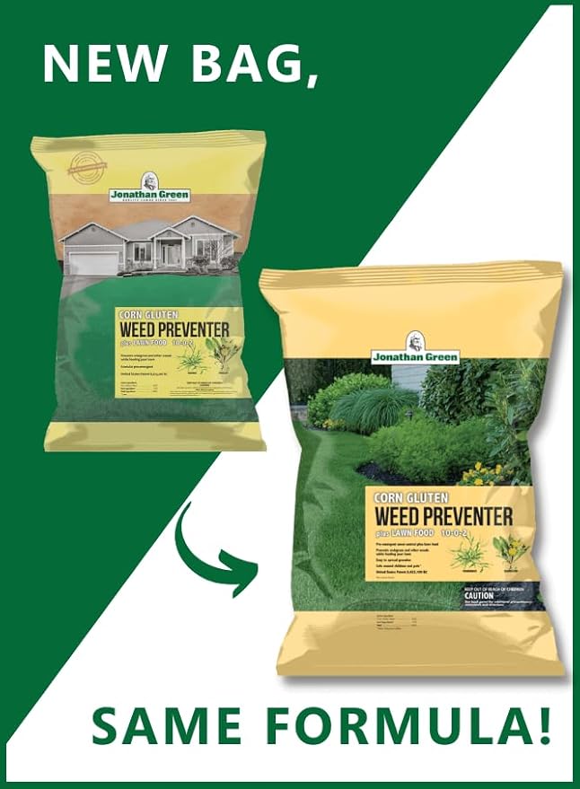 Jonathan Green 11591 Corn Gluten Lawn Fertilizer 10-0-2 Formula 5000-Sq. Ft. Coverage - Quantity 1