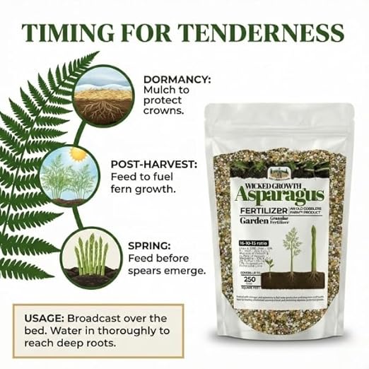 Asparagus Fertilizer - 100% Nourishes Root Growth Enhances Flavor Boosts Plant Health Slow-Release Nutrients for Optimal Garden Performance - 10 lb Bag by Old Cobblers Farm