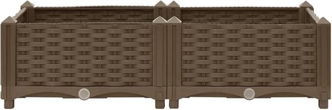 Raised BedGarden PlantersGarden PlantersGarden CenterpiecesGarden BedsRaised Beds for Growing FlowersHerbs and Fruits31.5x15.7x9.1 Polypropylene