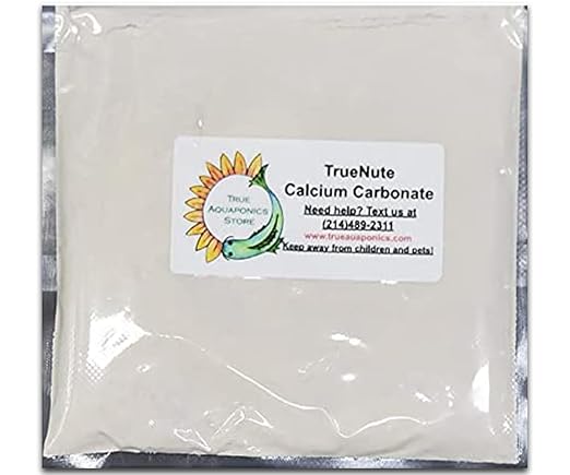 TrueNute Calcium Carbonate (Calcium Magnesium Carbonate) 16 Ounces for All Gardening Aquaponics and Hydroponics Trees and Bushes Flower and Vegitable Gardens