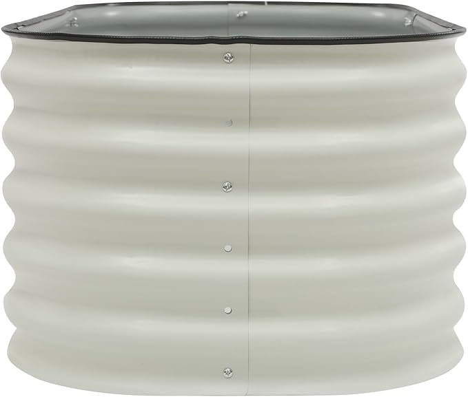 Raised Garden Bed 6 in 1 Modular Aluminum-zinc Plated Steel Raised Planter Bed 41.34 L × 23.62 W × 17 H Large-Capacity Metal Planter Box Outdoor for Vegetables Fruits Flower Herb
