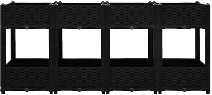 Raised BedGarden PlantersGarden PlantersGarden CenterpiecesGarden BedsRaised Beds for Growing FlowersHerbs and Fruits63x15.7x28 Polypropylene