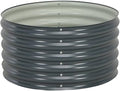 SKM Garden Raised Bed 31.5x31.5x17.3 Galvanized Steel Gray-55301026
