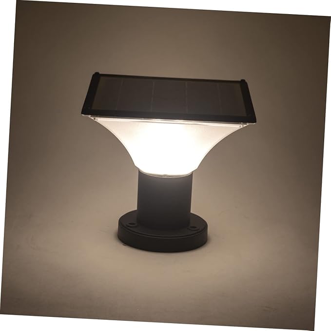 1pc Solar Fence Lamp Led Landscape Light Pillar Lamp Outdoor Garden Light Easy Install
