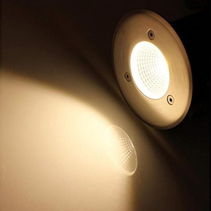 3W Recessed Outdoor LED Spotlight - Landscape Lights IP67 Underground Lighting for Patio Garden Walkway Decoration(Red3W DC24V)