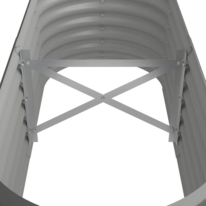 Garden Raised Bed Powder-Coated Steel 44.9x15.7x14.2 GrayWeight:8.2lbs318864