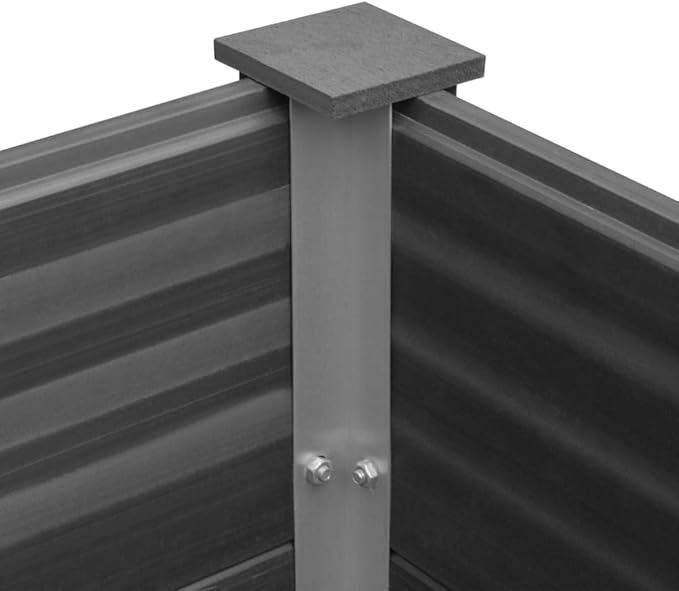 Garden Raised Bed WPC 59.1 x 19.7 x 21.3 GrayWeight:44.16lbs43607