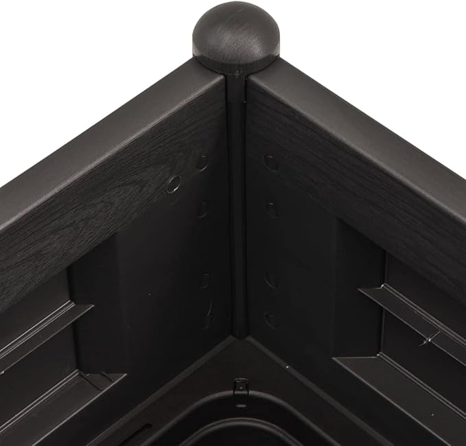 Garden Raised Bed PP Anthracite 39.4x16.9x13.8
