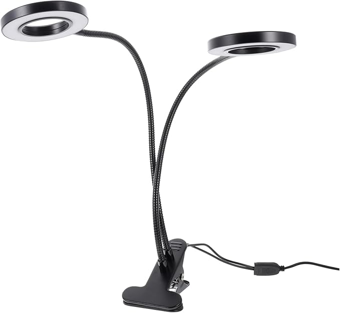 Indoor Grow Light Led Plant Lamp Dimmable and Colorful Cycle for Germination 5v Dual-Head Clip-House Plants