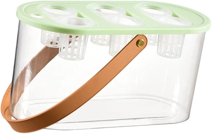 MYCENSE Hydroponics Grower Box Hydroponics Tool with 6 Holes Hydroponic System Growing Box Indoor Tabletop Mini Aquarium for Indoor Green