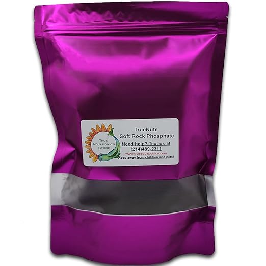 TrueNute Soft Rock Phosphate Powder 16 Oz for Aquaponics Fertilizer Hydroponics Fertilizer Traditional Garden Fertilizer Indoor and Greenhouse Plants to Correct Phosphate Deficiency ™