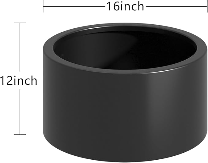 Heavy Duty Corten Steel Round Raised Garden Bed Kit 15.5 Dia. x 12 H. Pre Rusted Metal Planter Box for Vegetables Flowers Herbs Black Ideal for Outdoor Gardening