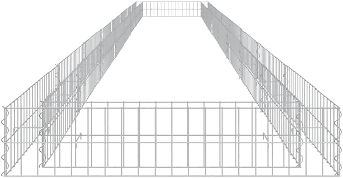 Gabion Raised BedOutdoor Garden GabionsStone BasketsPlanters Raised Vegetable BedsGalvanized Steel 315x39.4x7.9